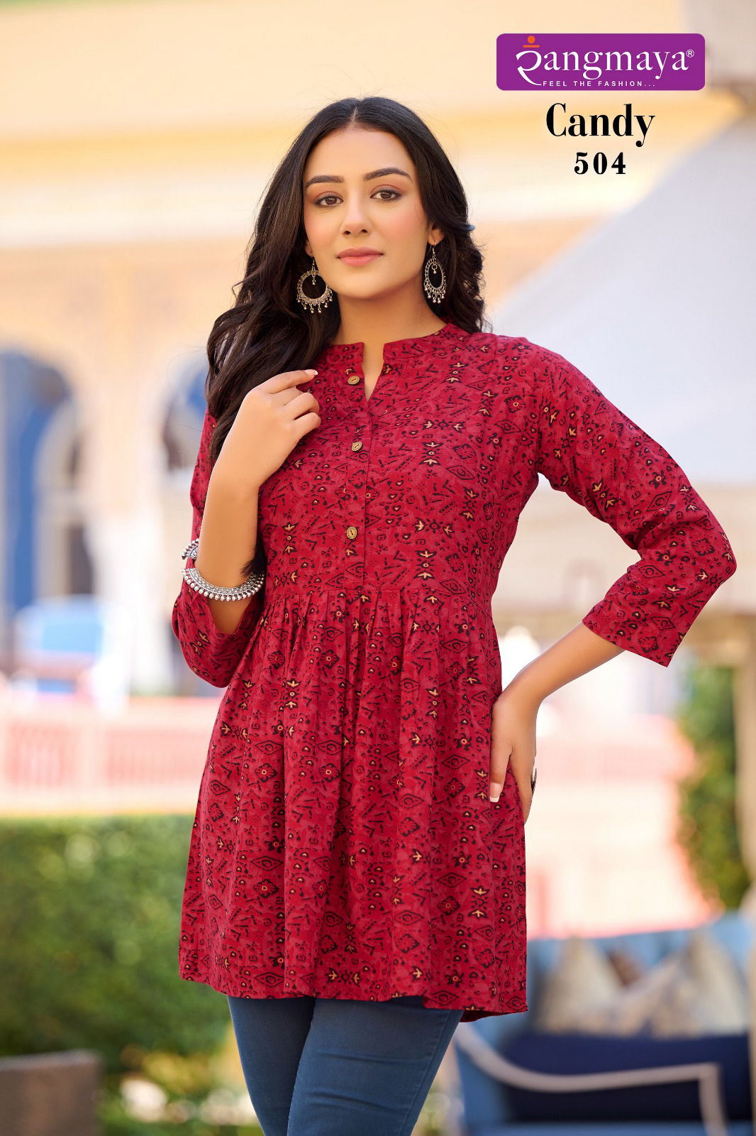 Candy 5 By Rangmaya Printed Wester Ladies Short Top Wholesale Price In Surat
